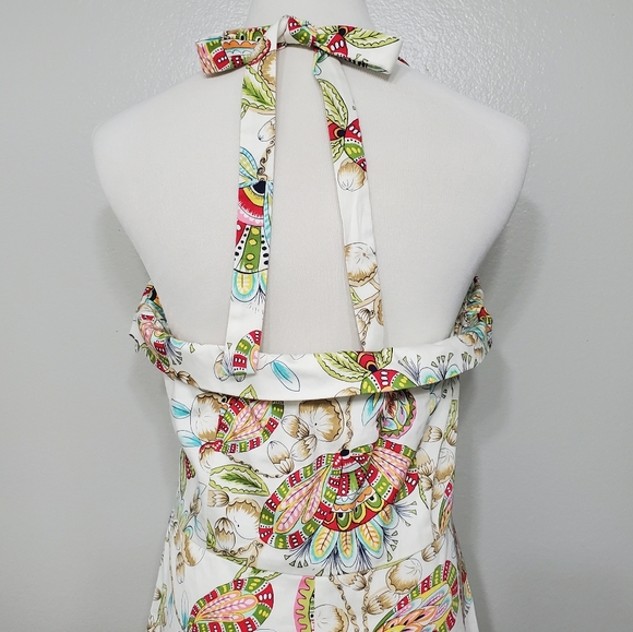 Becky & Max Floral Paisley Halter Dress - Picture 5 of 7